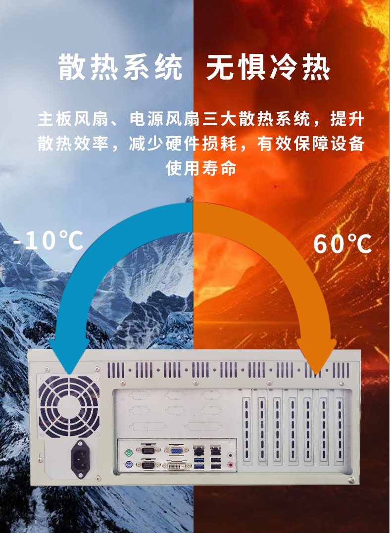 4U工控機(jī)散熱系統(tǒng)  無懼冷熱
