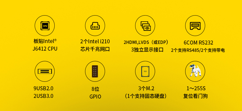 3.5寸嵌入式主板 ES3-J6412DL26 產(chǎn)品特點