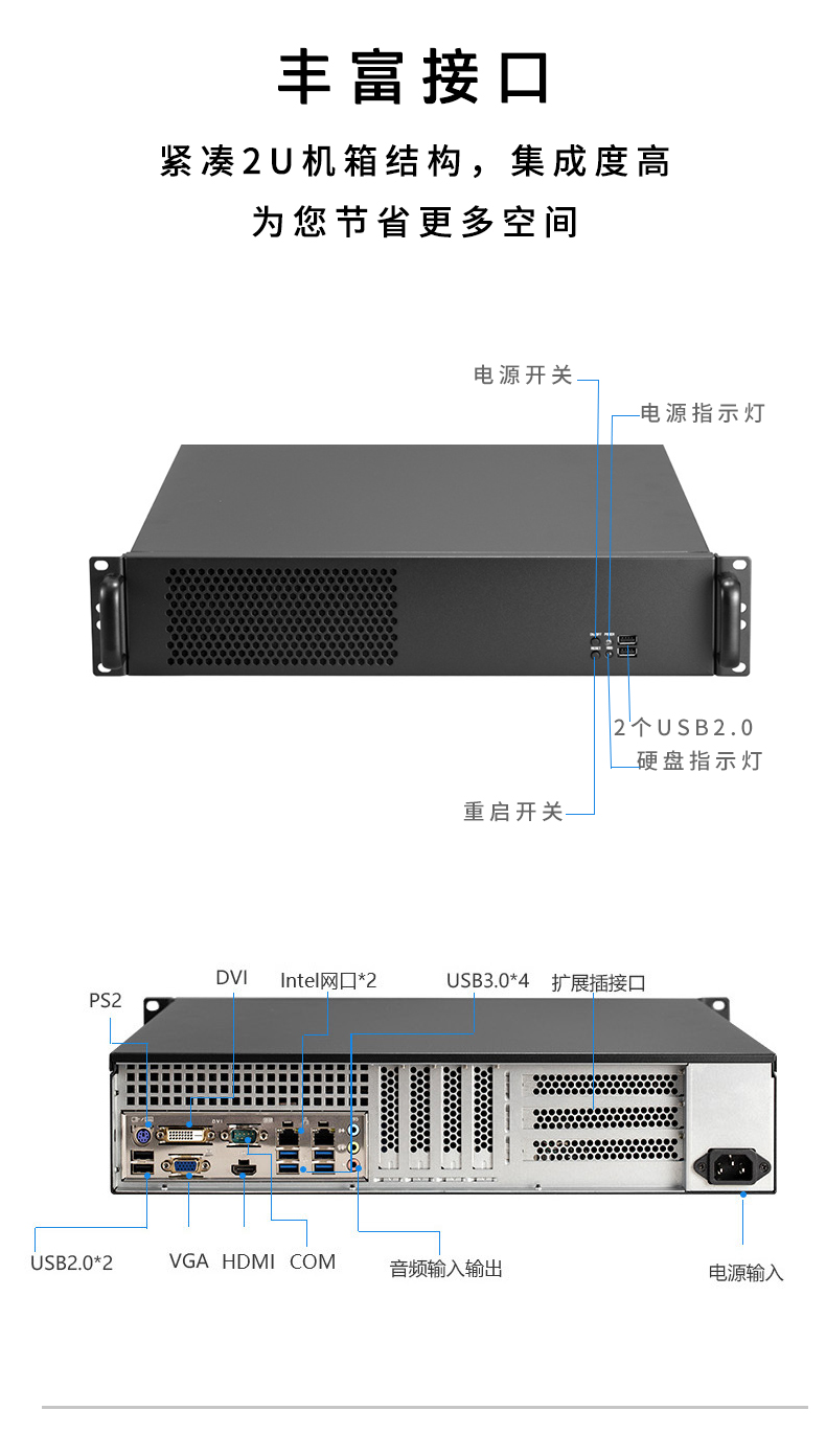 上架2U工控機(jī)IPC-8206 產(chǎn)品細(xì)節(jié)
