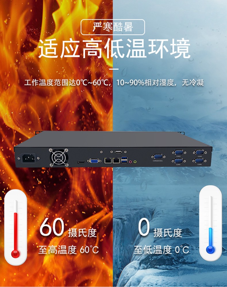 19”標(biāo)準(zhǔn)上架1U工控機(jī)箱