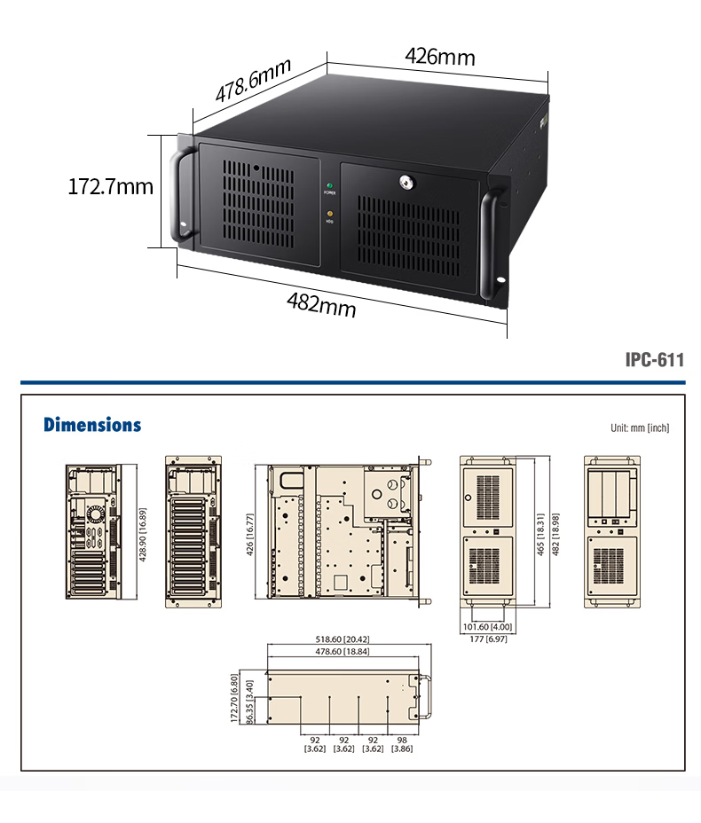 研華工控機(jī) IPC-611